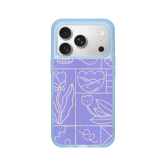 Abstract Spring- Purple