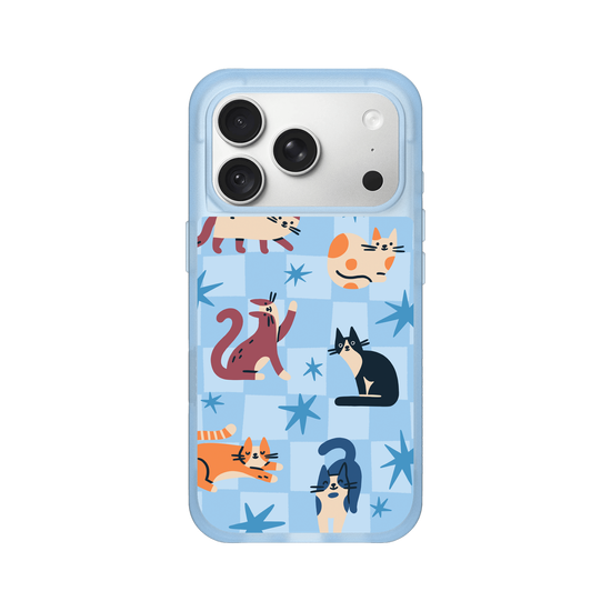 Cats on Blue