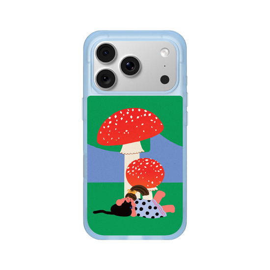 With a Cat by the Mushroom