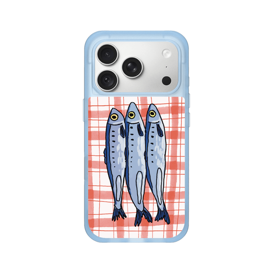 Sardines on Gingham Tablecloth