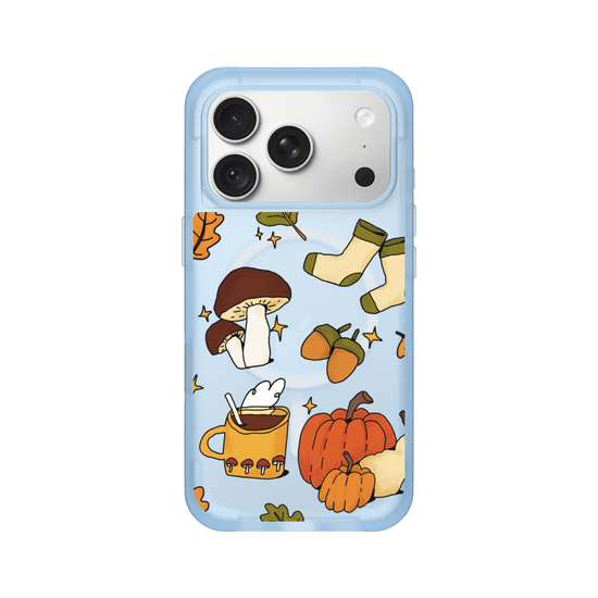 Cute, Cozy, Clear Autumn Aesthetic on a Clear Background