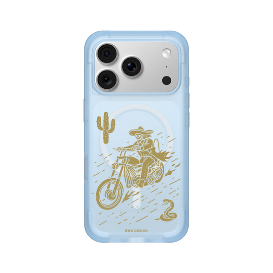 Desert Motorcycle Skull Rider