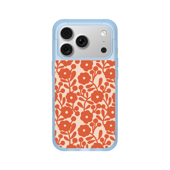 vintage orange flowers