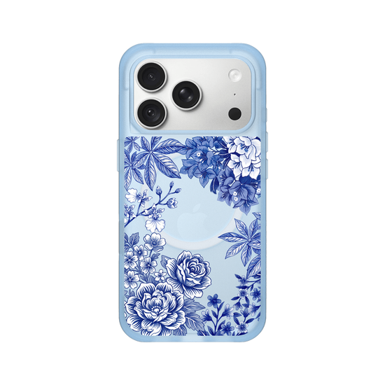 Taiwanese Floral Fabric · Blue & White
