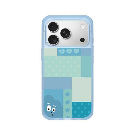 patchwork of little blue monster