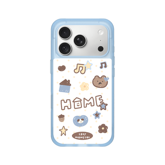 Lazy Monster Dot Sticker Phone Case 03.