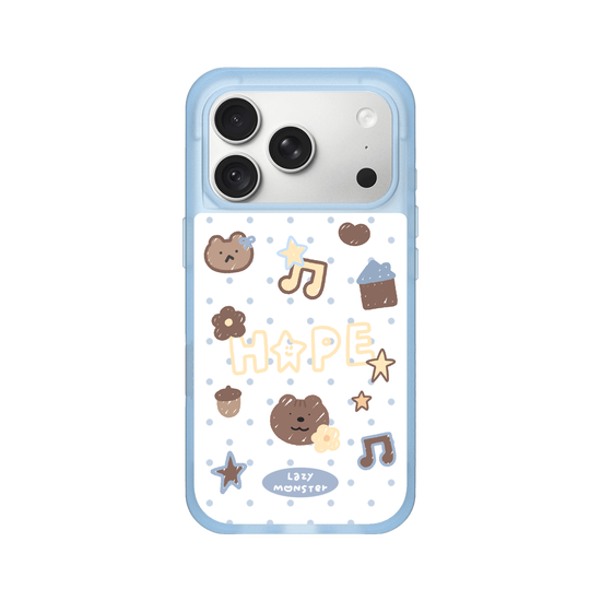 Lazy Monster Dot Sticker Phone Case 04.
