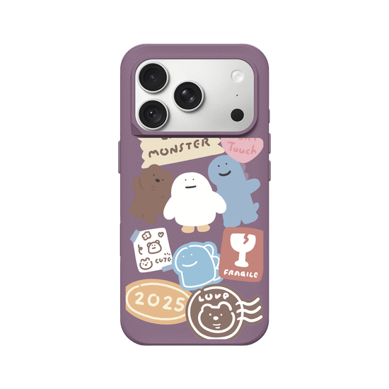 Lazy Monster cute stickers 01.
