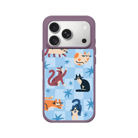 Cats on Blue