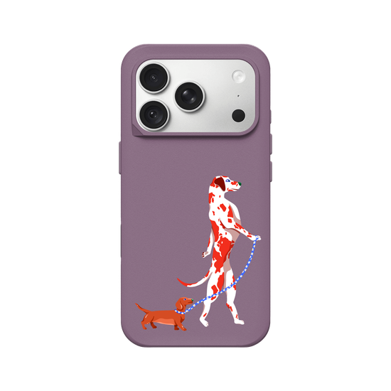 dog walking a dog