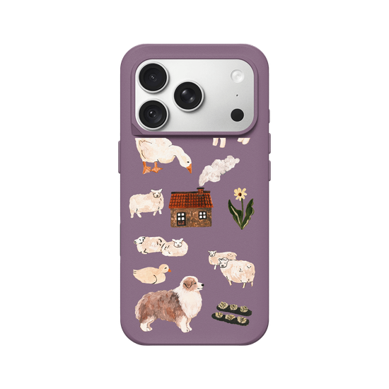 A farm with sheep