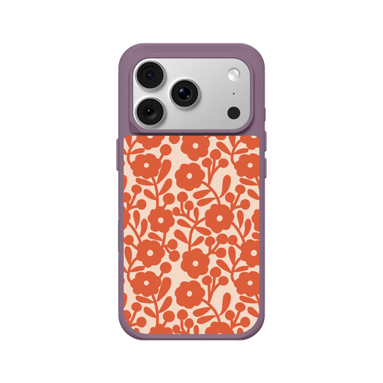 vintage orange flowers