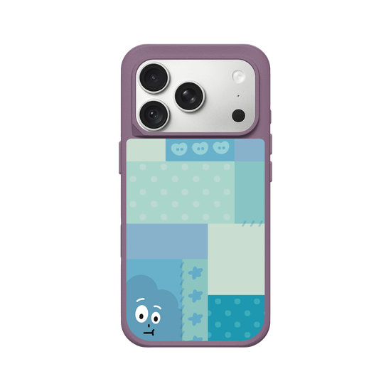 patchwork of little blue monster