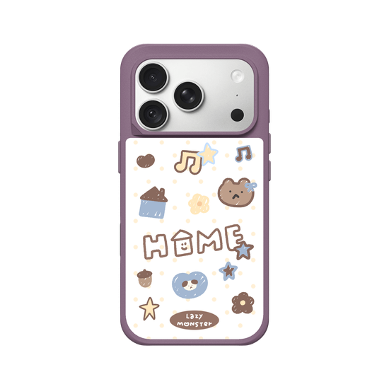 Lazy Monster Dot Sticker Phone Case 03.