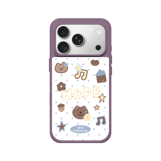 Lazy Monster Dot Sticker Phone Case 04.