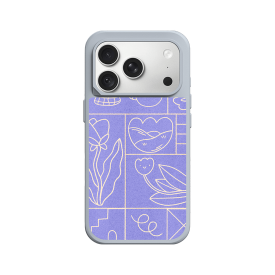 Abstract Spring- Purple