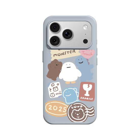 Lazy Monster cute stickers 01.