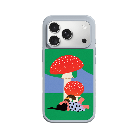 With a Cat by the Mushroom