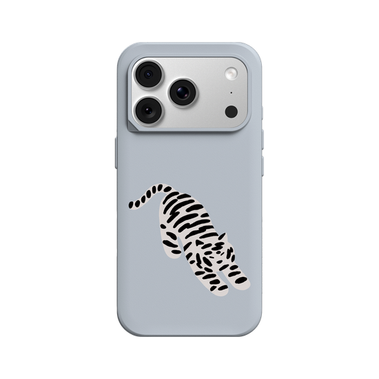 A Stretching white tiger