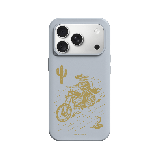 Desert Motorcycle Skull Rider