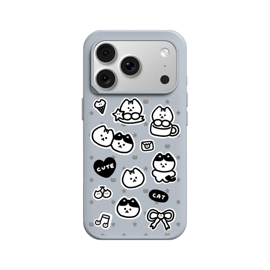y2k Cool Cat Stickers(black&white)