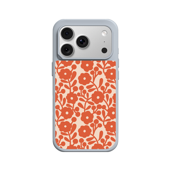 vintage orange flowers