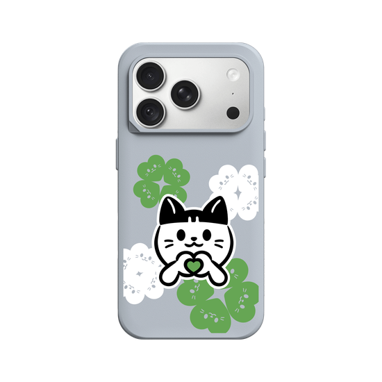 meow meow loves - green heart