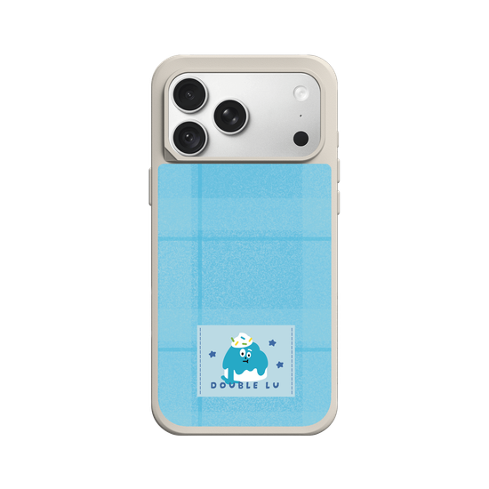 little blue monster dessert fabric labels