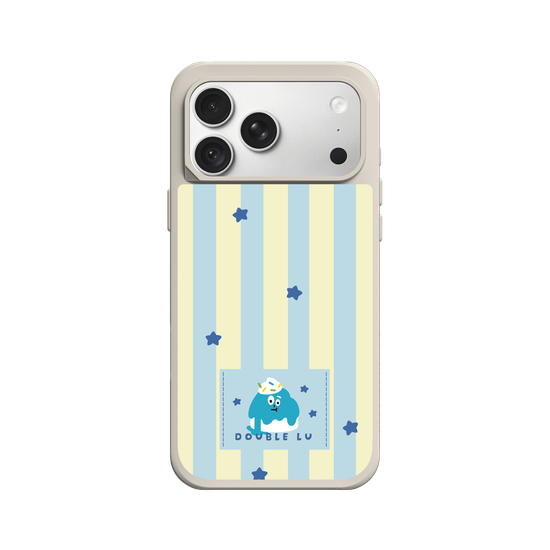 little blue monster dessert fabric labels