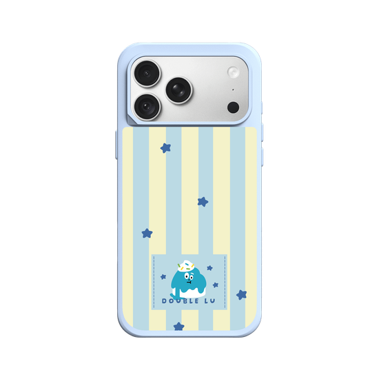 little blue monster dessert fabric labels
