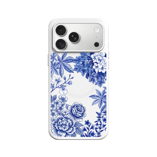Taiwanese Floral Fabric · Blue & White
