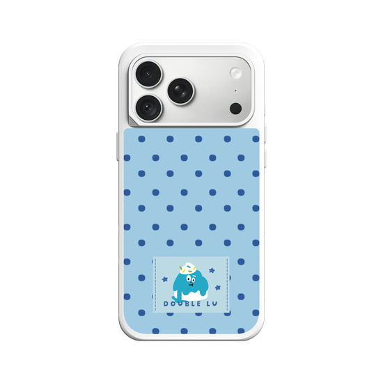 little blue monster dessert fabric labels