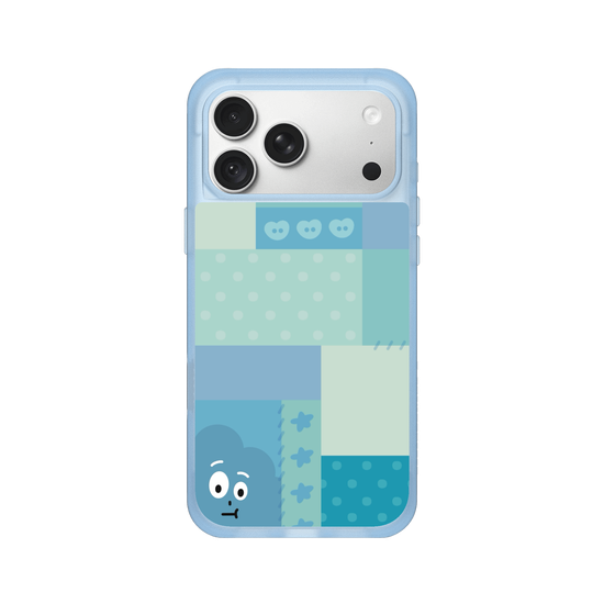 patchwork of little blue monster