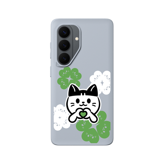 meow meow loves - green heart