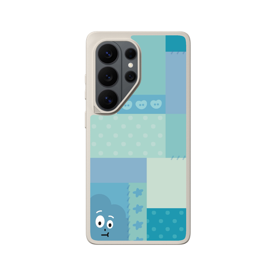 patchwork of little blue monster