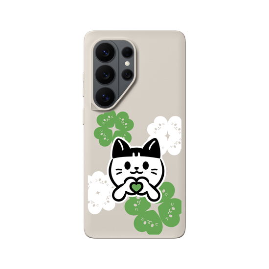 meow meow loves - green heart