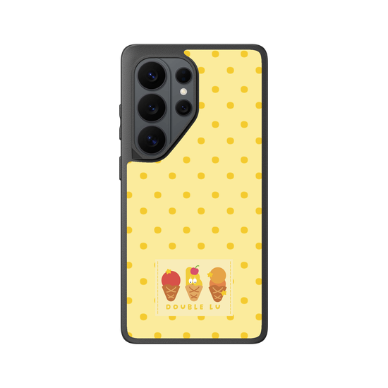 little yellow monster dessert fabric labels