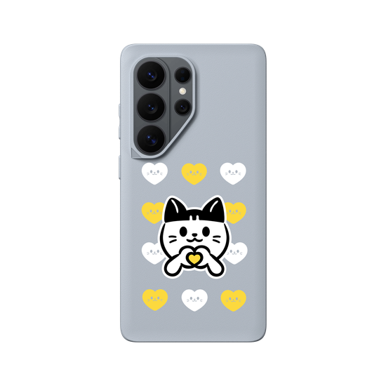 meow meow loves - yellow heart