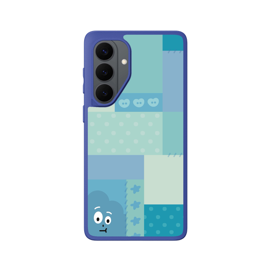 patchwork of little blue monster