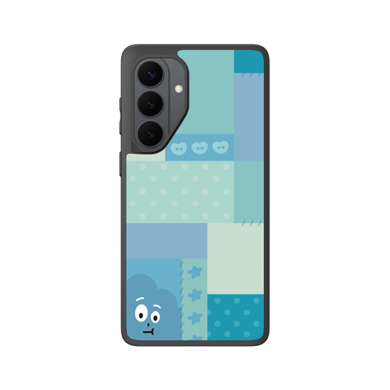 patchwork of little blue monster