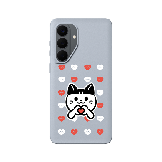 meow meow loves - red heart