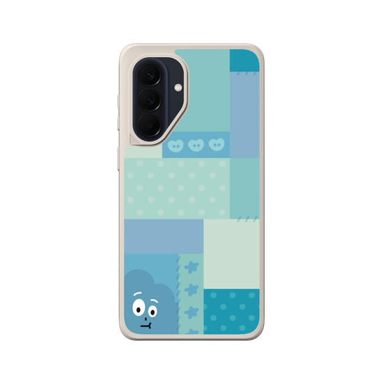 patchwork of little blue monster