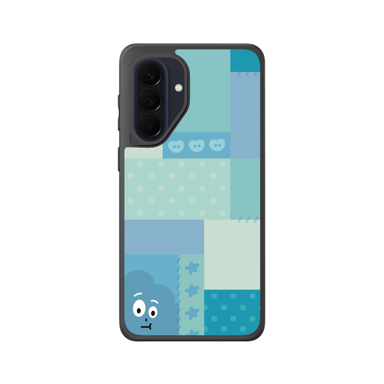 patchwork of little blue monster