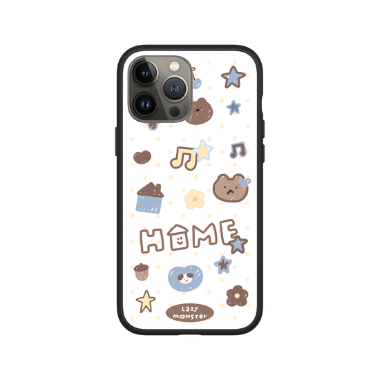 Lazy Monster Dot Sticker Phone Case 03.
