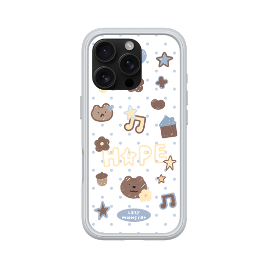 Lazy Monster Dot Sticker Phone Case 04.