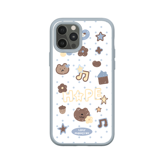Lazy Monster Dot Sticker Phone Case 04.