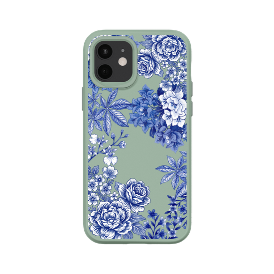 Taiwanese Floral Fabric · Blue & White