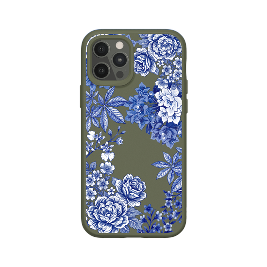 Taiwanese Floral Fabric · Blue & White