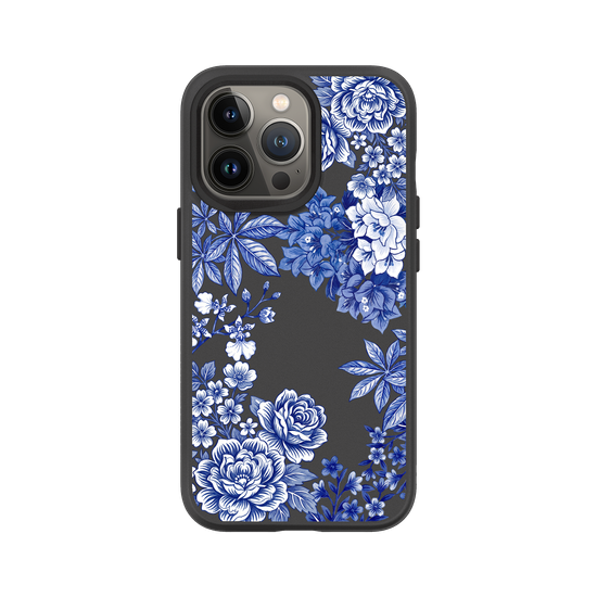 Taiwanese Floral Fabric · Blue & White