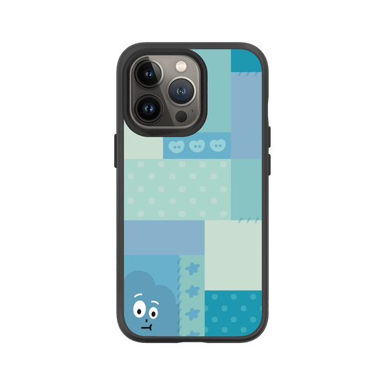 patchwork of little blue monster
